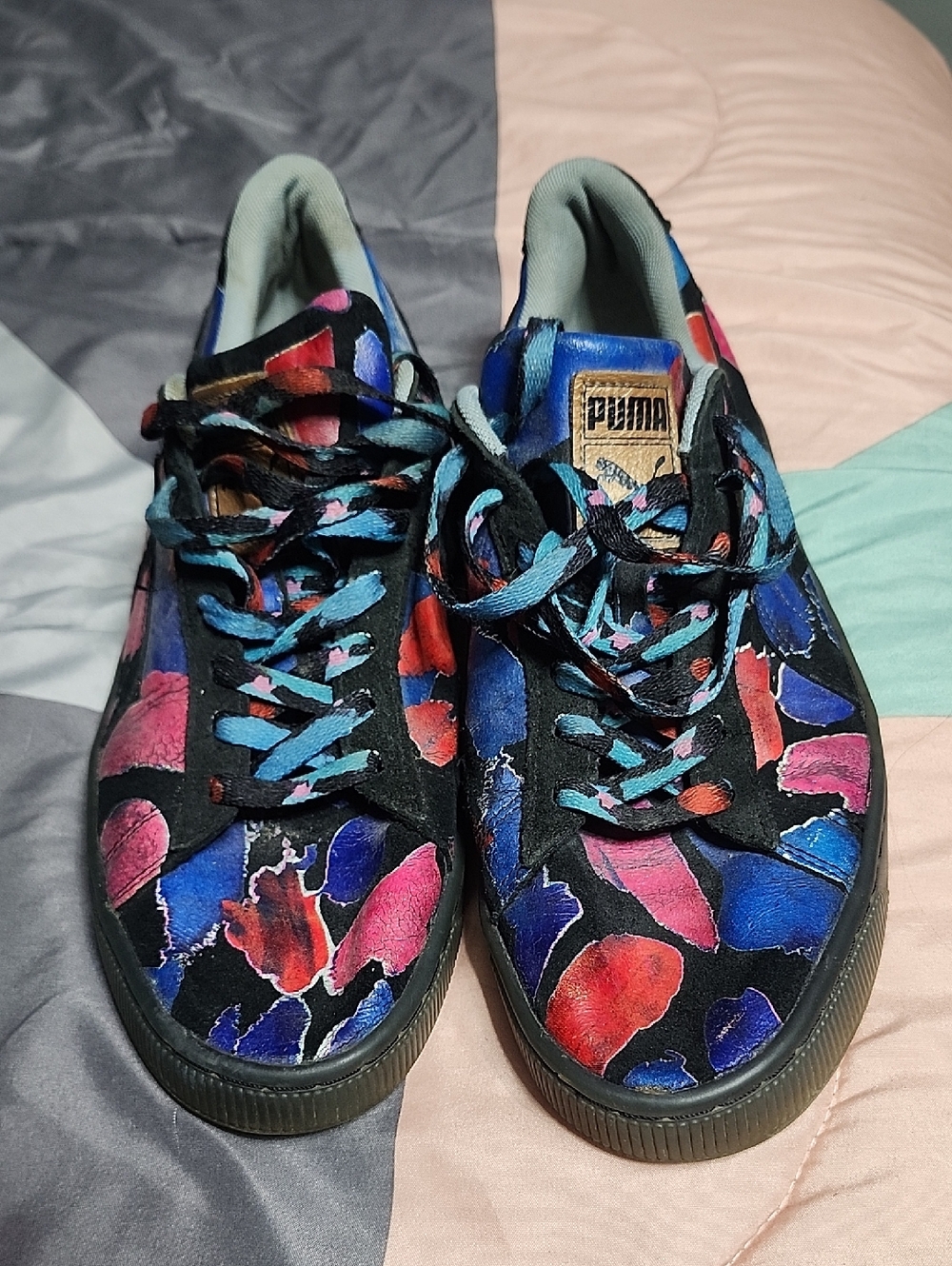 Puma Multicolor Abstract Print Low-Top Sneakers